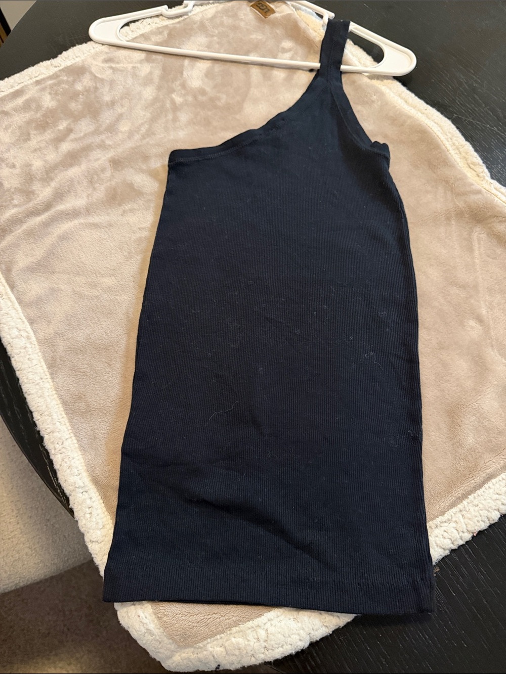 Rugby Ralph Lauren Navy One-Shoulder Ribbed Tank - Picture 4 of 4